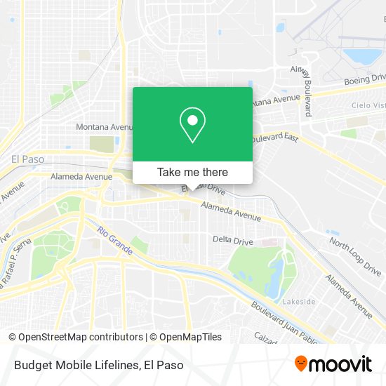 Budget Mobile Lifelines map