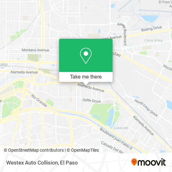 Westex Auto Collision map