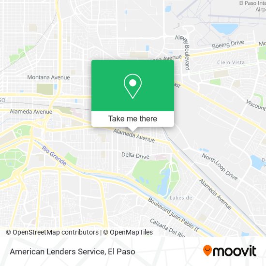 Mapa de American Lenders Service