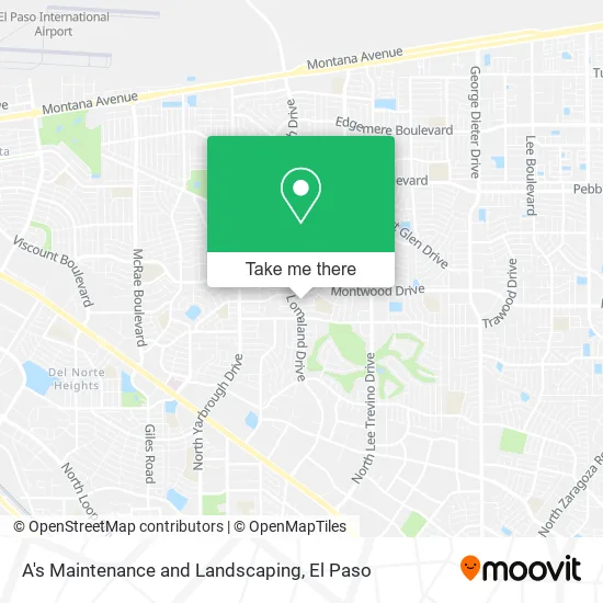 A's Maintenance and Landscaping map