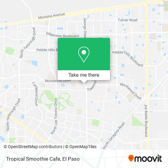 Mapa de Tropical Smoothie Cafe