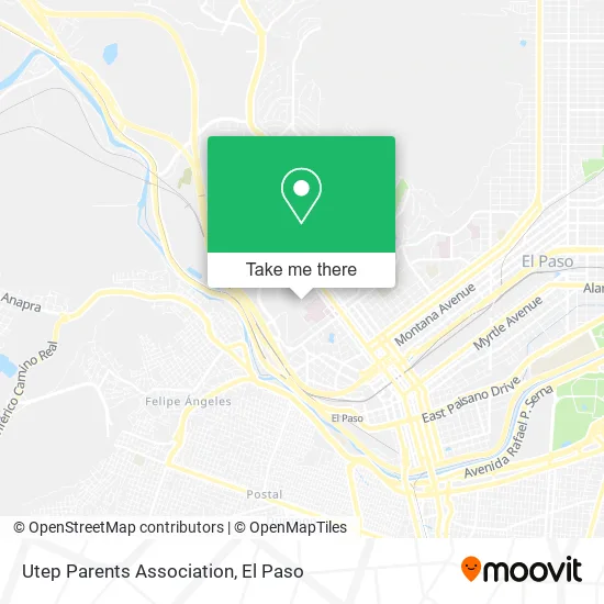 Utep Parents Association map
