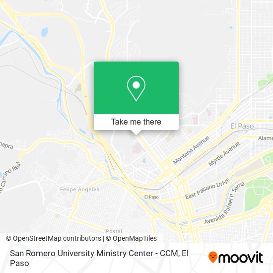 San Romero University Ministry Center - CCM map