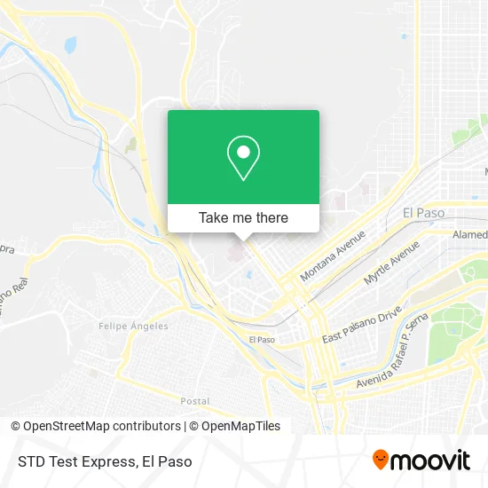 STD Test Express map