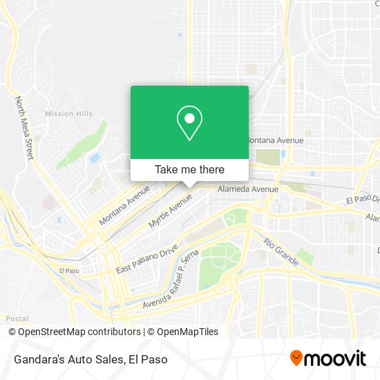 Gandara's Auto Sales map