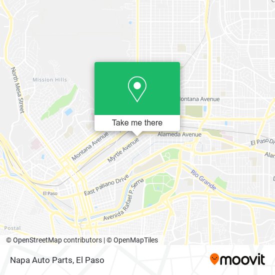 Napa Auto Parts map