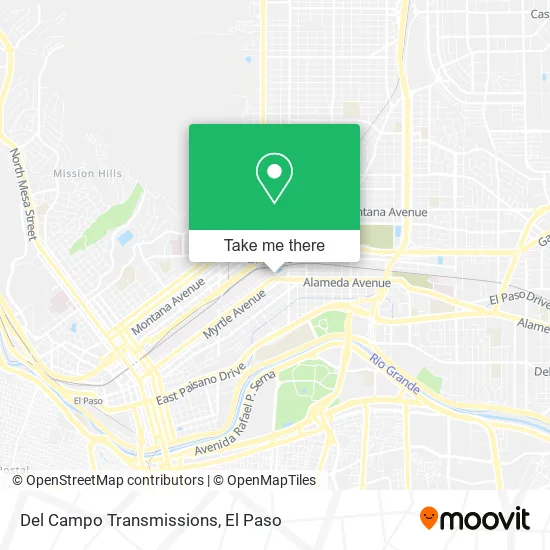Mapa de Del Campo Transmissions