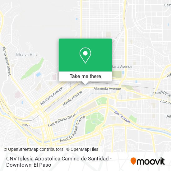 Mapa de CNV Iglesia Apostolica Camino de Santidad - Downtown