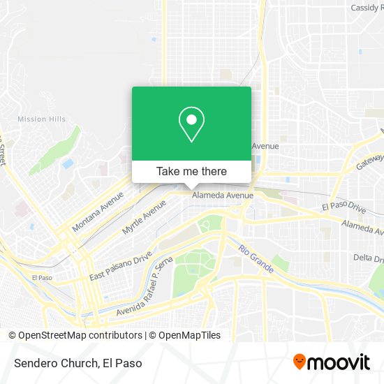 Sendero Church map