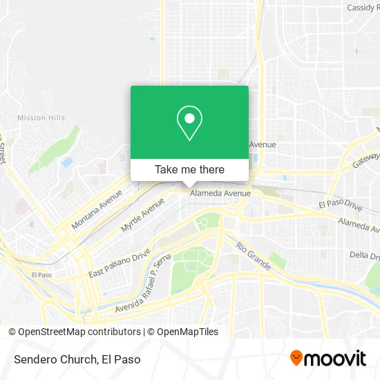 Mapa de Sendero Church