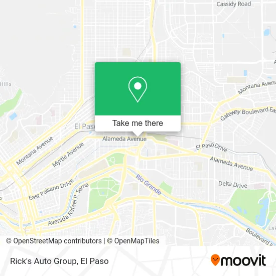Rick's Auto Group map