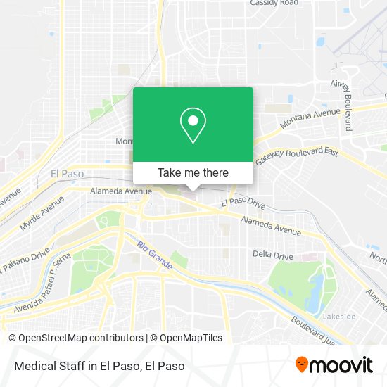 Medical Staff in El Paso map