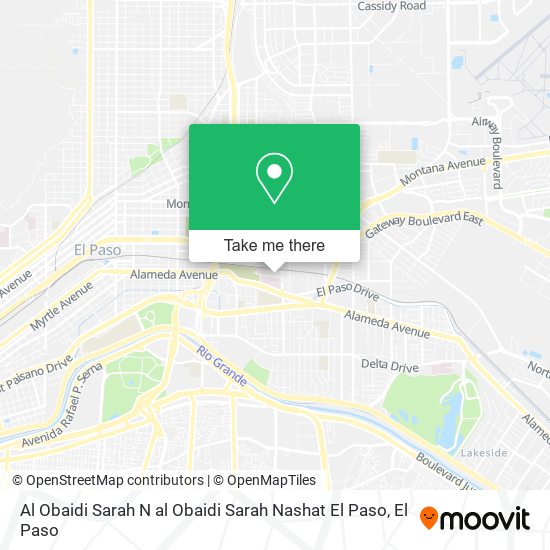 Al Obaidi Sarah N al Obaidi Sarah Nashat El Paso map