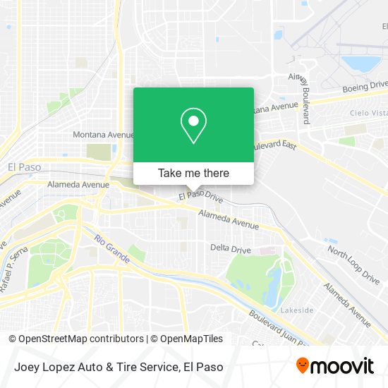 Joey Lopez Auto & Tire Service map