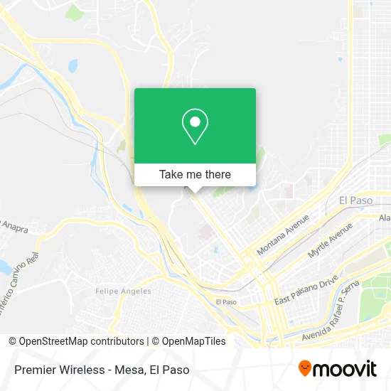 Premier Wireless - Mesa map