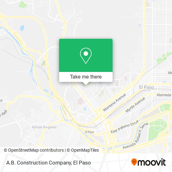 A.B. Construction Company map