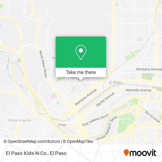 El Paso Kids-N-Co. map