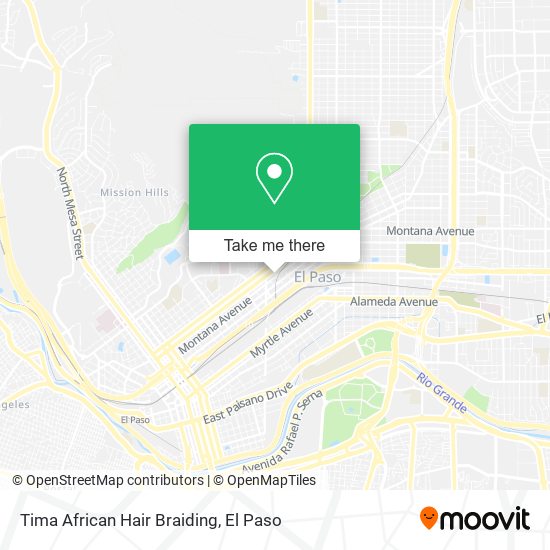 Tima African Hair Braiding map