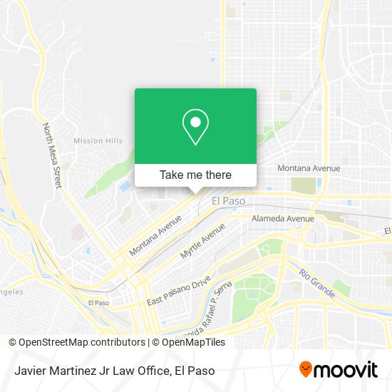 Javier Martinez Jr Law Office map