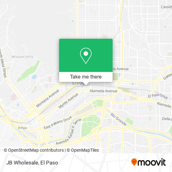 Mapa de JB Wholesale