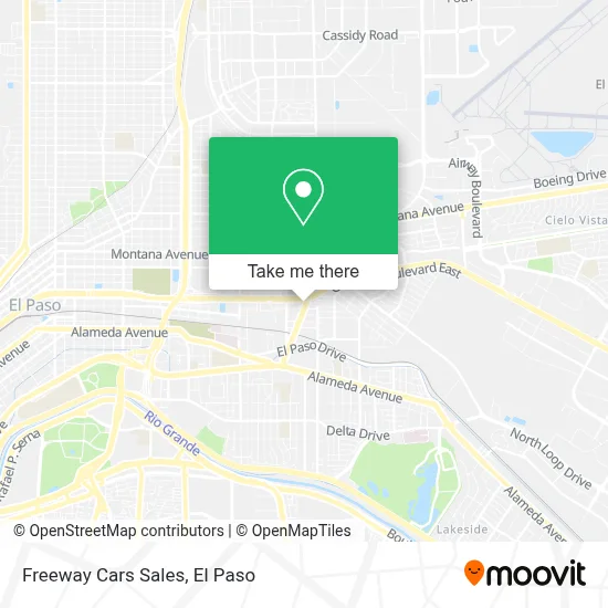 Freeway Cars Sales map