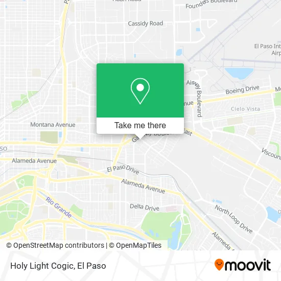 Holy Light Cogic map