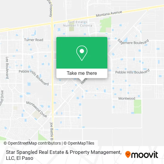 Mapa de Star Spangled Real Estate & Property Management, LLC
