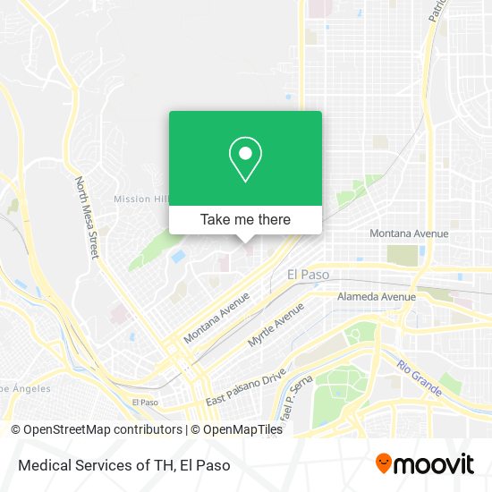 Mapa de Medical Services of TH