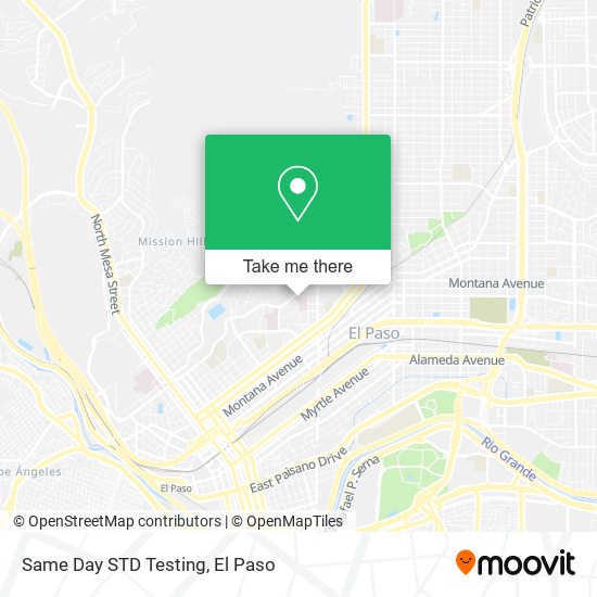Mapa de Same Day STD Testing