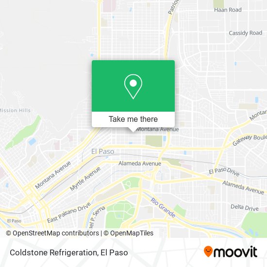 Coldstone Refrigeration map