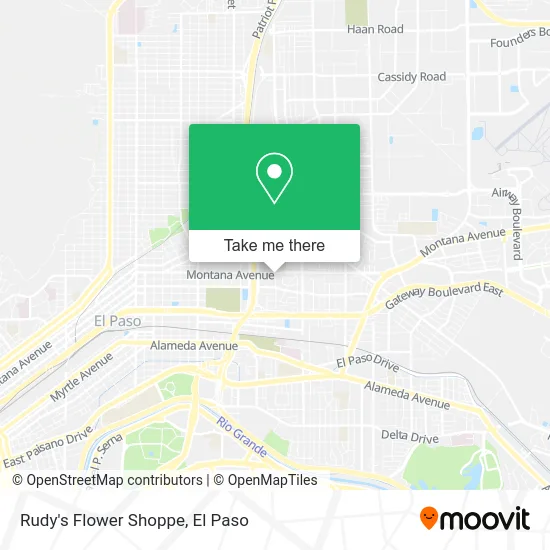 Rudy's Flower Shoppe map