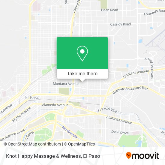 Knot Happy Massage & Wellness map