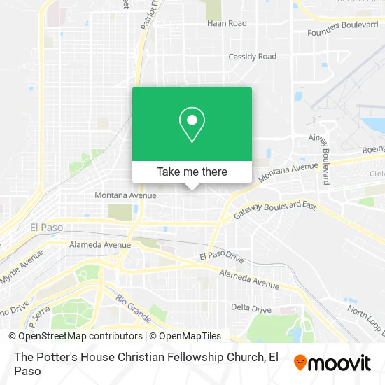 The Potter's House Christian Fellowship Church map