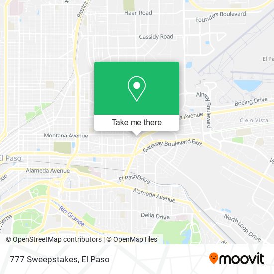 Mapa de 777 Sweepstakes