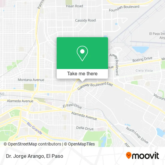 Dr. Jorge Arango map