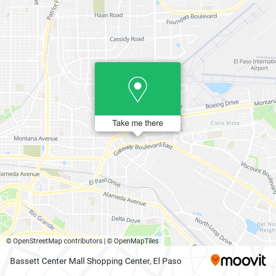 Mapa de Bassett Center Mall Shopping Center