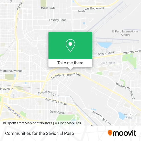 Communities for the Savior map