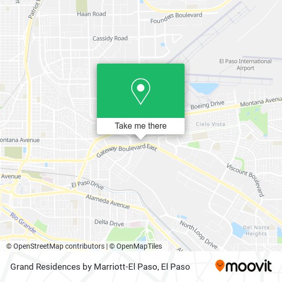 Mapa de Grand Residences by Marriott-El Paso