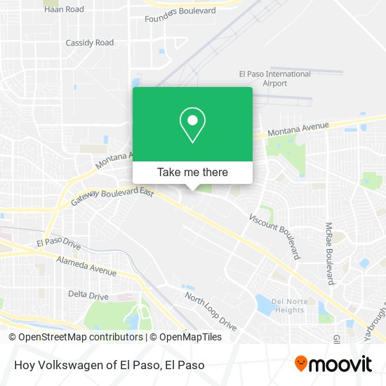 Hoy Volkswagen of El Paso map