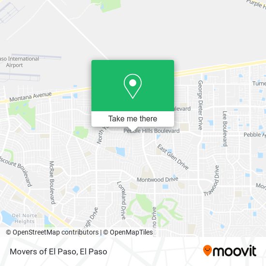 Movers of El Paso map