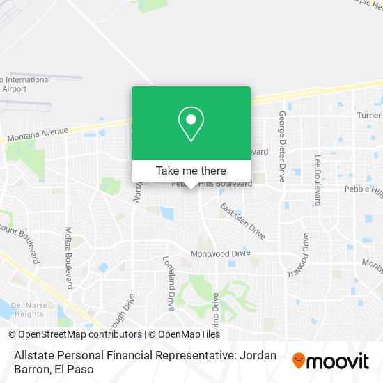 Allstate Personal Financial Representative: Jordan Barron map
