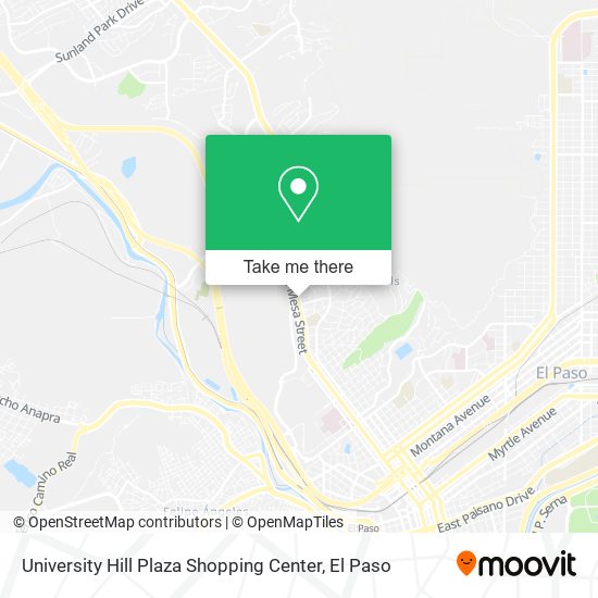 Mapa de University Hill Plaza Shopping Center