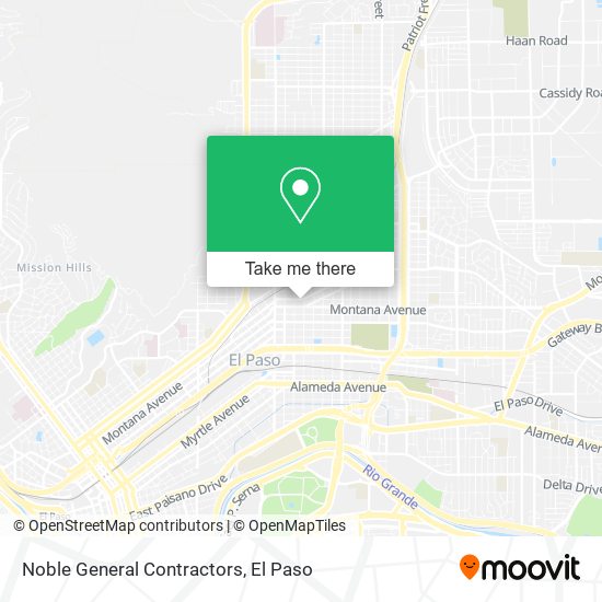 Noble General Contractors map