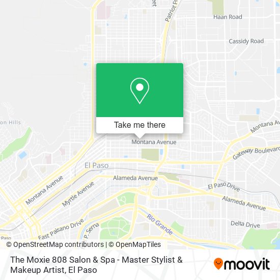 The Moxie 808 Salon & Spa - Master Stylist & Makeup Artist map