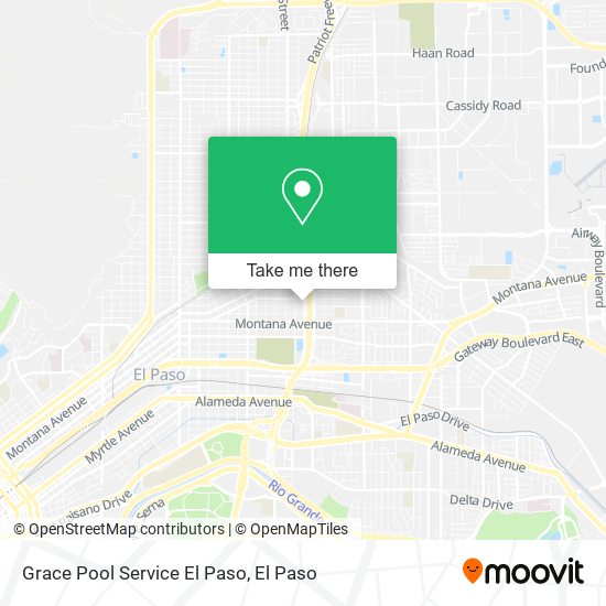 Mapa de Grace Pool Service El Paso