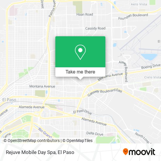 Mapa de Rejuve Mobile Day Spa