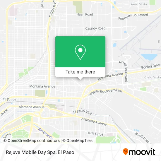 Mapa de Rejuve Mobile Day Spa