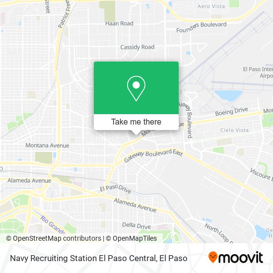 Navy Recruiting Station El Paso Central map