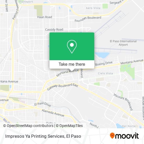 Impresos Ya Printing Services map