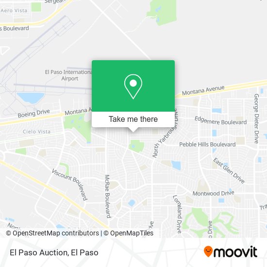 El Paso Auction map